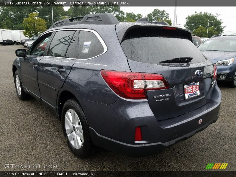 Carbide Gray Metallic / Slate Black 2017 Subaru Outback 2.5i Premium