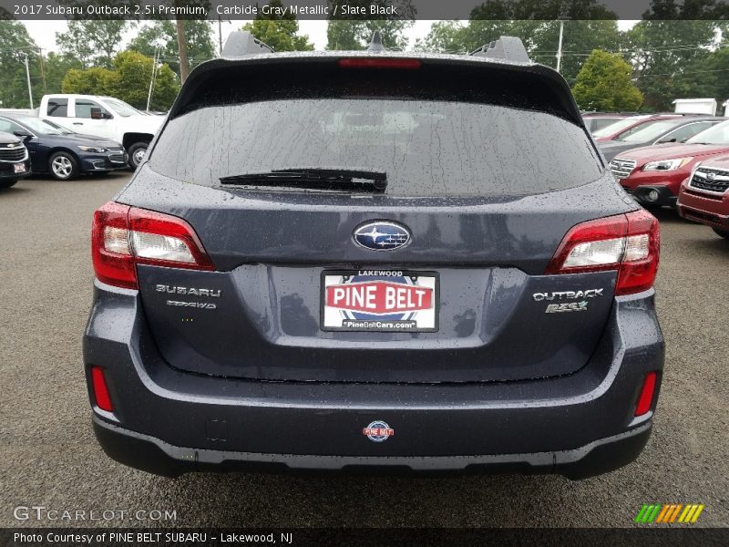 Carbide Gray Metallic / Slate Black 2017 Subaru Outback 2.5i Premium