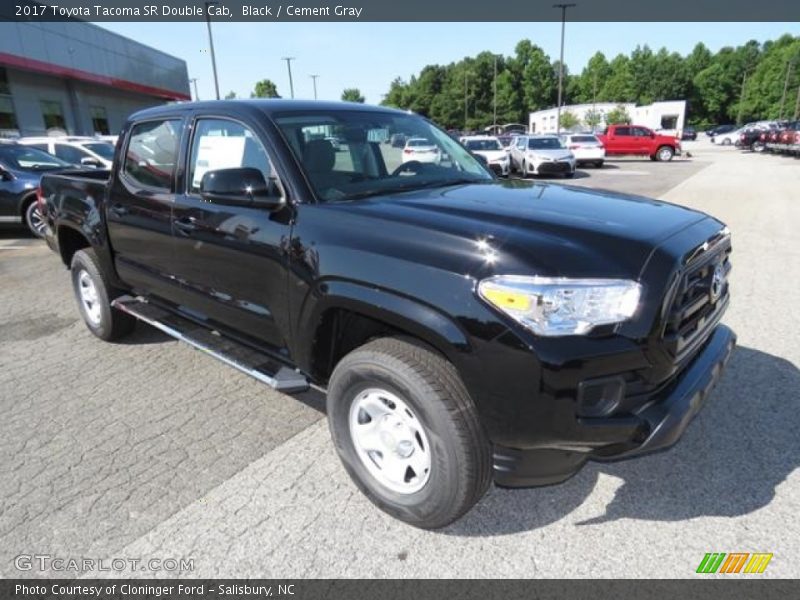 Black / Cement Gray 2017 Toyota Tacoma SR Double Cab