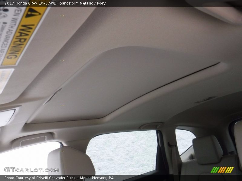 Sandstorm Metallic / Ivory 2017 Honda CR-V EX-L AWD