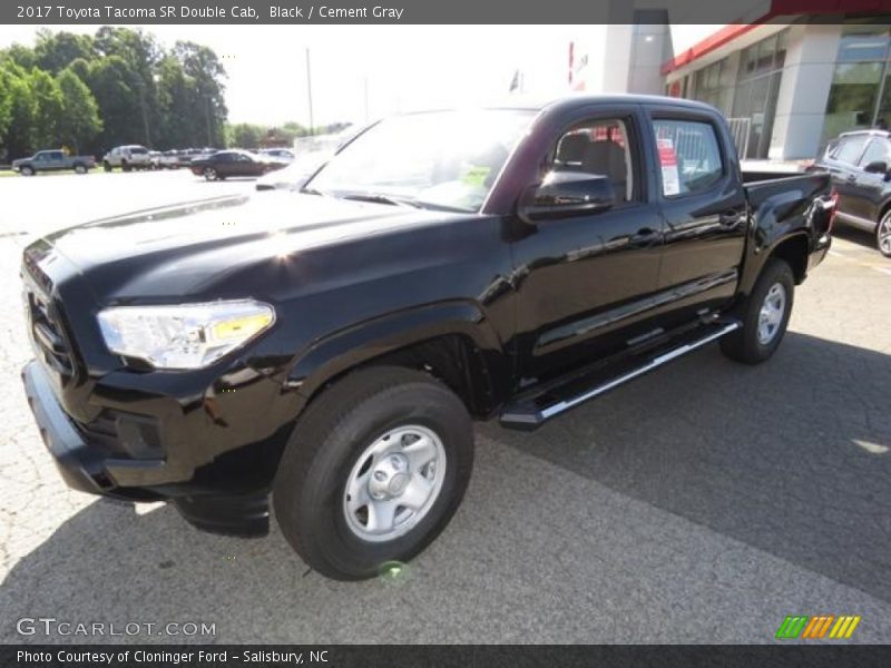 Black / Cement Gray 2017 Toyota Tacoma SR Double Cab