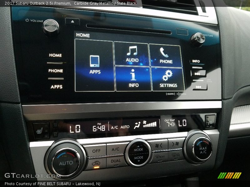 Carbide Gray Metallic / Slate Black 2017 Subaru Outback 2.5i Premium