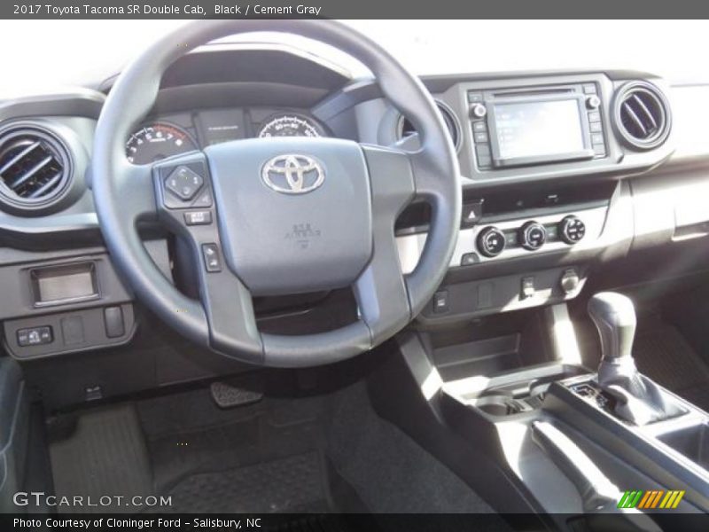Black / Cement Gray 2017 Toyota Tacoma SR Double Cab