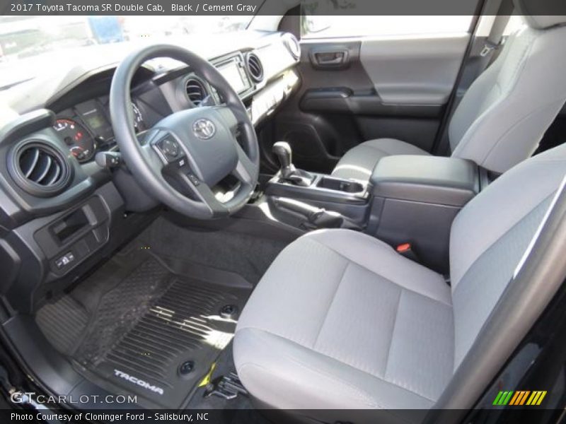 Black / Cement Gray 2017 Toyota Tacoma SR Double Cab