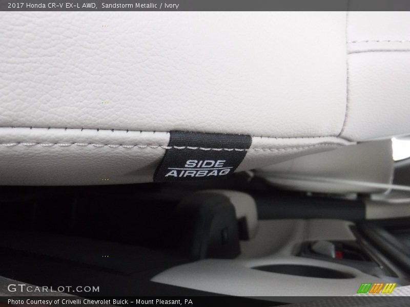 Sandstorm Metallic / Ivory 2017 Honda CR-V EX-L AWD