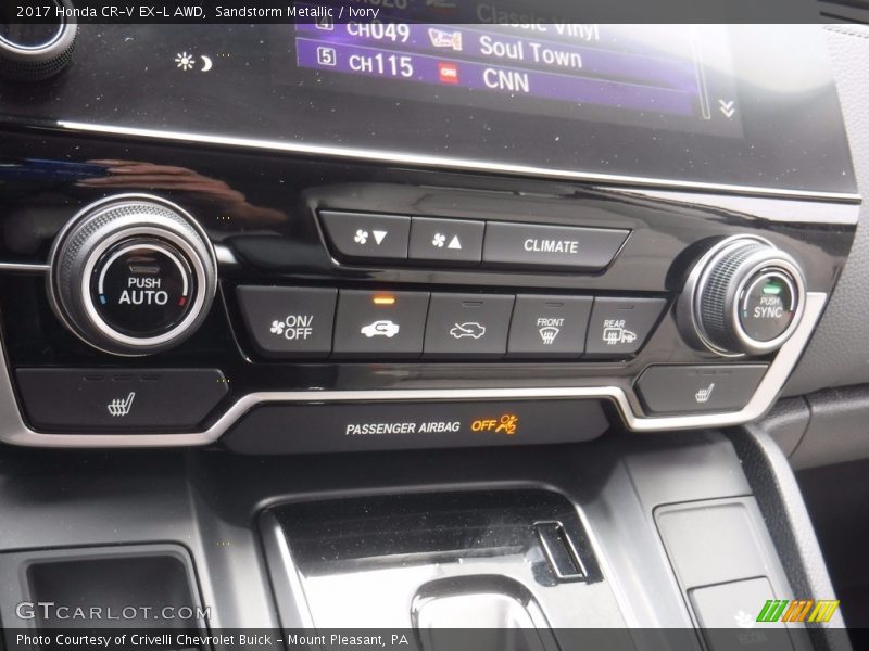 Sandstorm Metallic / Ivory 2017 Honda CR-V EX-L AWD