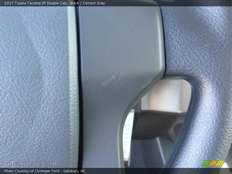 Black / Cement Gray 2017 Toyota Tacoma SR Double Cab
