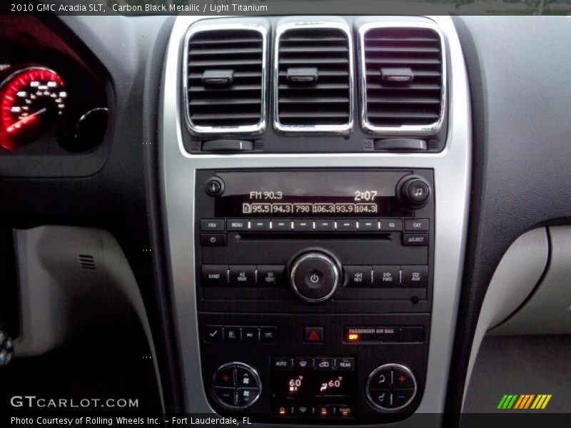 Carbon Black Metallic / Light Titanium 2010 GMC Acadia SLT
