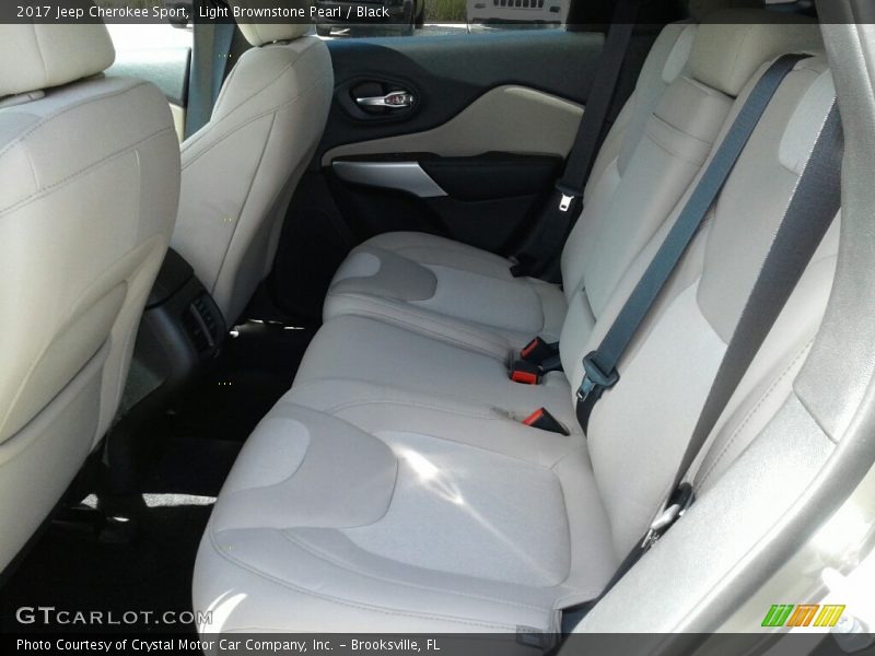 Light Brownstone Pearl / Black 2017 Jeep Cherokee Sport