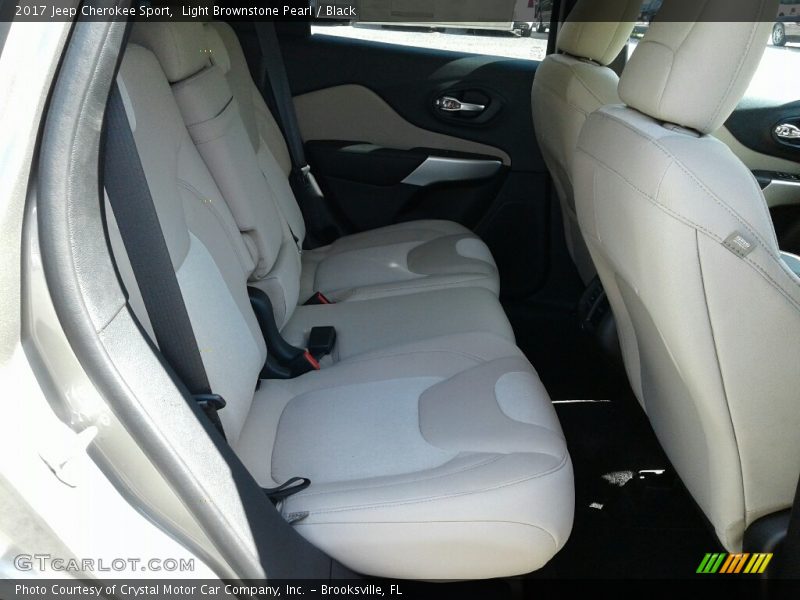 Light Brownstone Pearl / Black 2017 Jeep Cherokee Sport