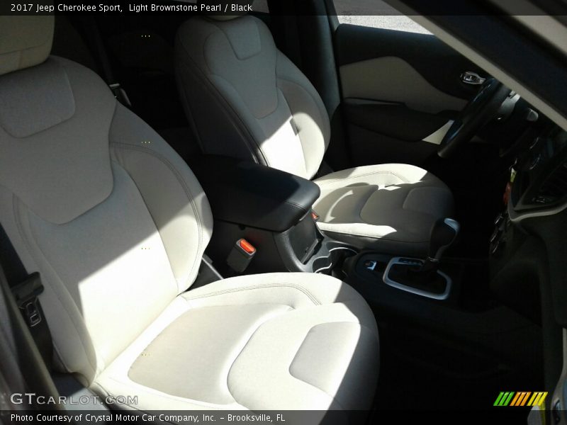 Light Brownstone Pearl / Black 2017 Jeep Cherokee Sport