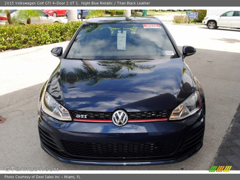 Night Blue Metallic / Titan Black Leather 2015 Volkswagen Golf GTI 4-Door 2.0T S