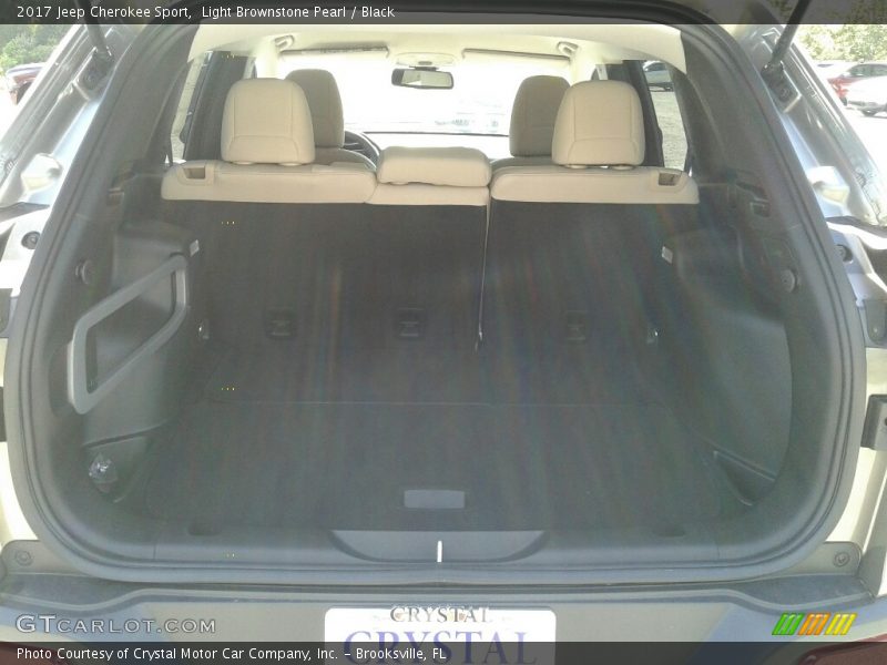 Light Brownstone Pearl / Black 2017 Jeep Cherokee Sport