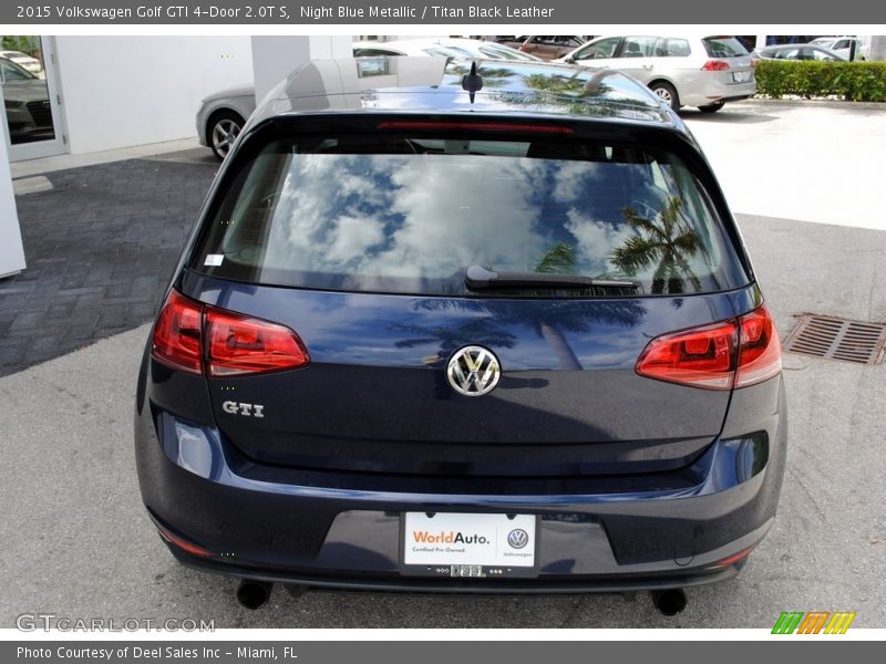 Night Blue Metallic / Titan Black Leather 2015 Volkswagen Golf GTI 4-Door 2.0T S