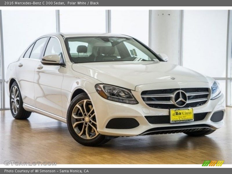 Polar White / Black 2016 Mercedes-Benz C 300 Sedan