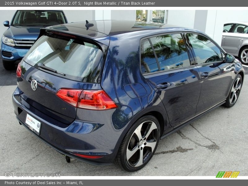 Night Blue Metallic / Titan Black Leather 2015 Volkswagen Golf GTI 4-Door 2.0T S