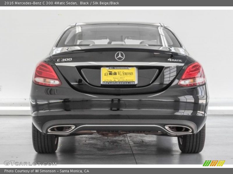Black / Silk Beige/Black 2016 Mercedes-Benz C 300 4Matic Sedan