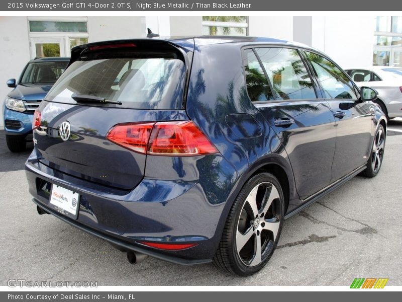 Night Blue Metallic / Titan Black Leather 2015 Volkswagen Golf GTI 4-Door 2.0T S