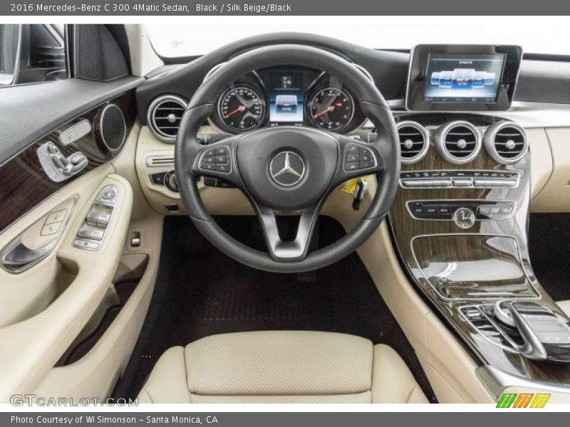 Black / Silk Beige/Black 2016 Mercedes-Benz C 300 4Matic Sedan