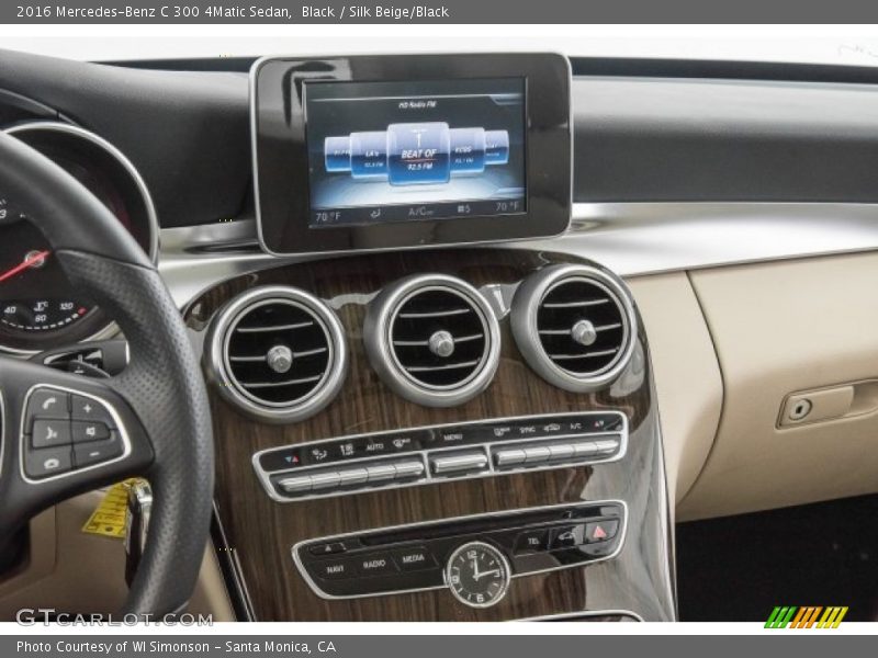 Black / Silk Beige/Black 2016 Mercedes-Benz C 300 4Matic Sedan