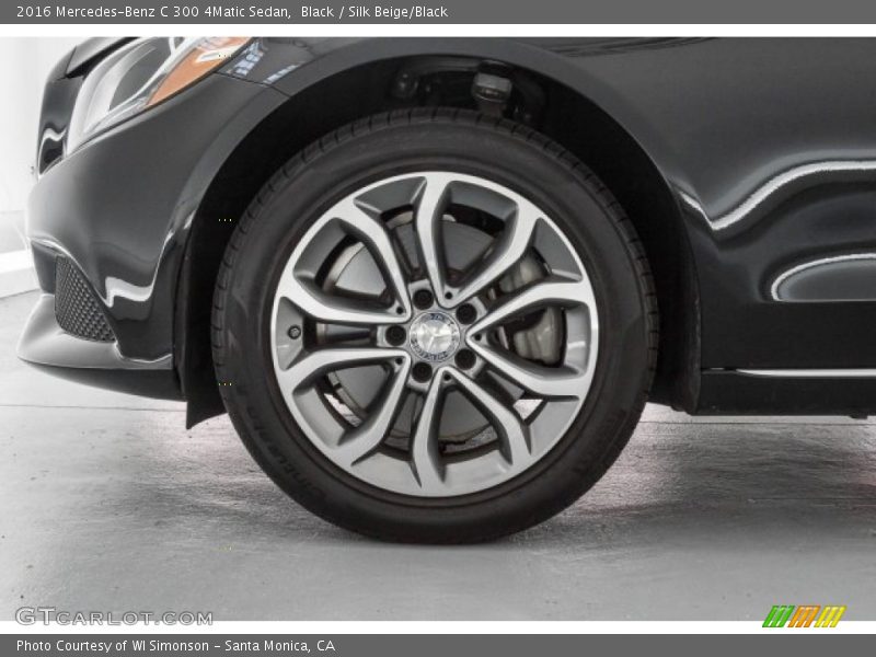 Black / Silk Beige/Black 2016 Mercedes-Benz C 300 4Matic Sedan