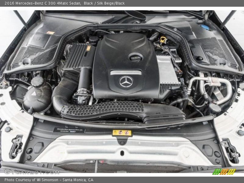 Black / Silk Beige/Black 2016 Mercedes-Benz C 300 4Matic Sedan