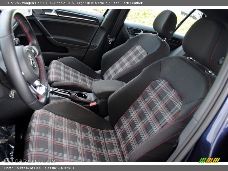 Night Blue Metallic / Titan Black Leather 2015 Volkswagen Golf GTI 4-Door 2.0T S