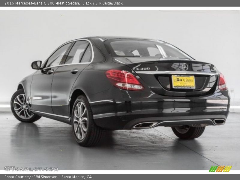Black / Silk Beige/Black 2016 Mercedes-Benz C 300 4Matic Sedan