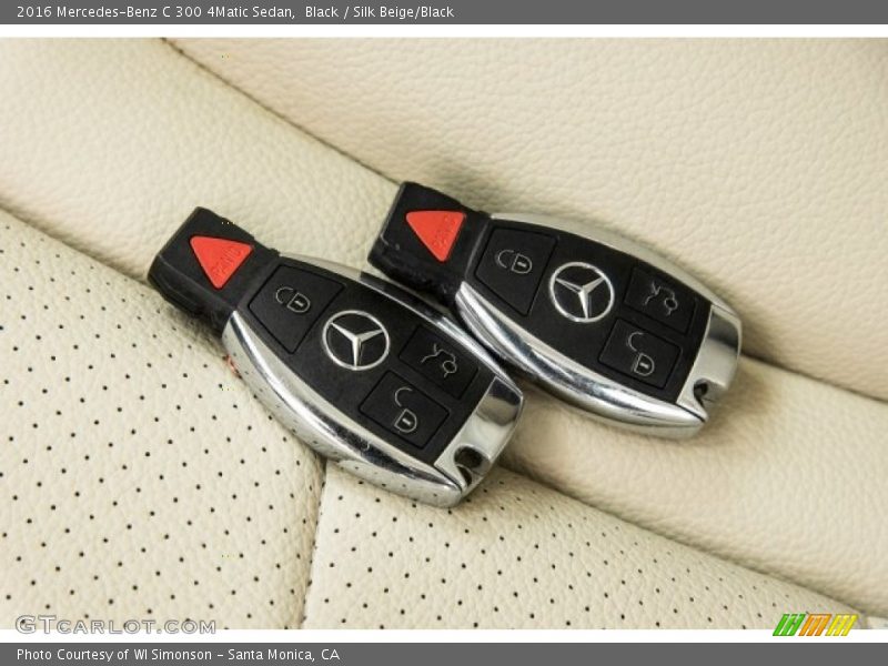 Black / Silk Beige/Black 2016 Mercedes-Benz C 300 4Matic Sedan
