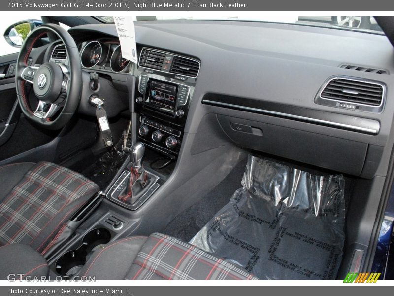 Night Blue Metallic / Titan Black Leather 2015 Volkswagen Golf GTI 4-Door 2.0T S