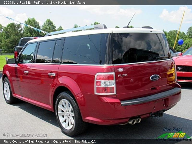 Redfire Metallic / Medium Light Stone 2009 Ford Flex SEL