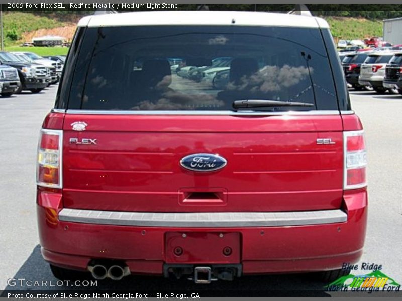 Redfire Metallic / Medium Light Stone 2009 Ford Flex SEL