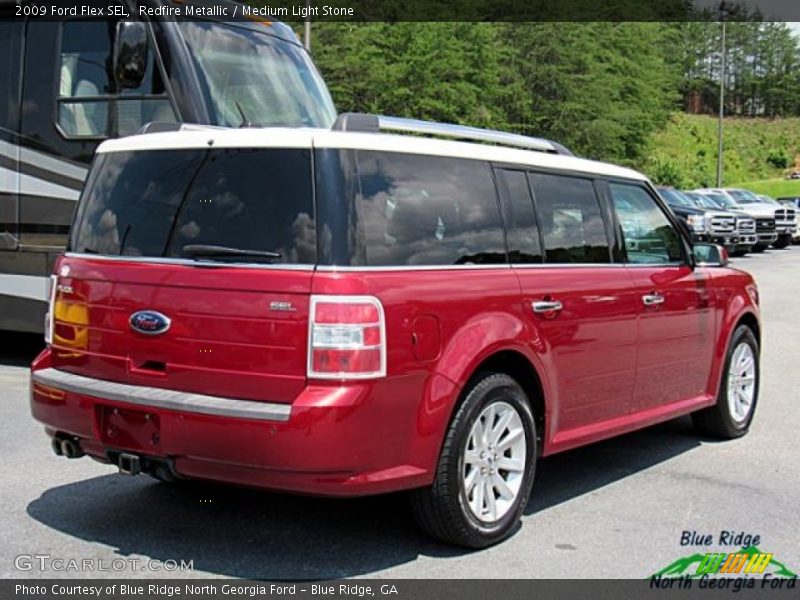 Redfire Metallic / Medium Light Stone 2009 Ford Flex SEL