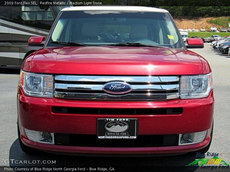 Redfire Metallic / Medium Light Stone 2009 Ford Flex SEL
