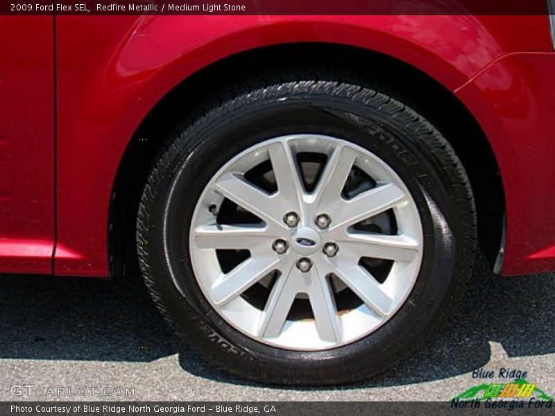 Redfire Metallic / Medium Light Stone 2009 Ford Flex SEL
