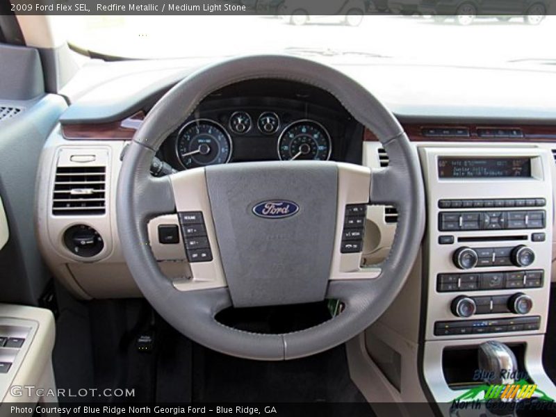 Redfire Metallic / Medium Light Stone 2009 Ford Flex SEL