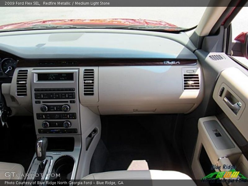 Redfire Metallic / Medium Light Stone 2009 Ford Flex SEL