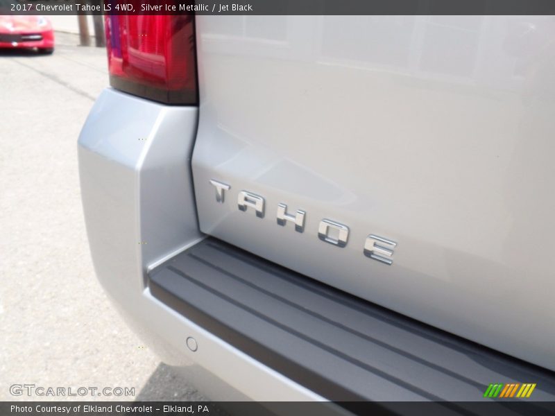 Silver Ice Metallic / Jet Black 2017 Chevrolet Tahoe LS 4WD