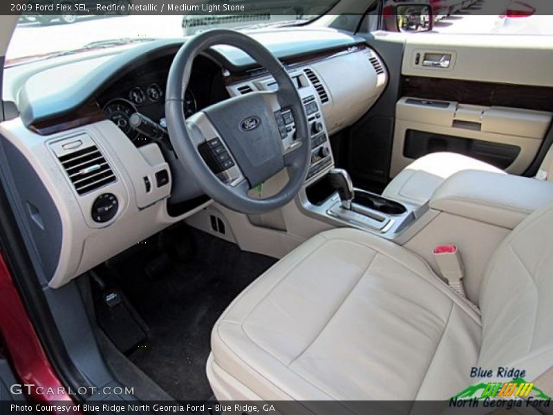 Redfire Metallic / Medium Light Stone 2009 Ford Flex SEL