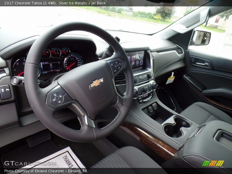 Silver Ice Metallic / Jet Black 2017 Chevrolet Tahoe LS 4WD