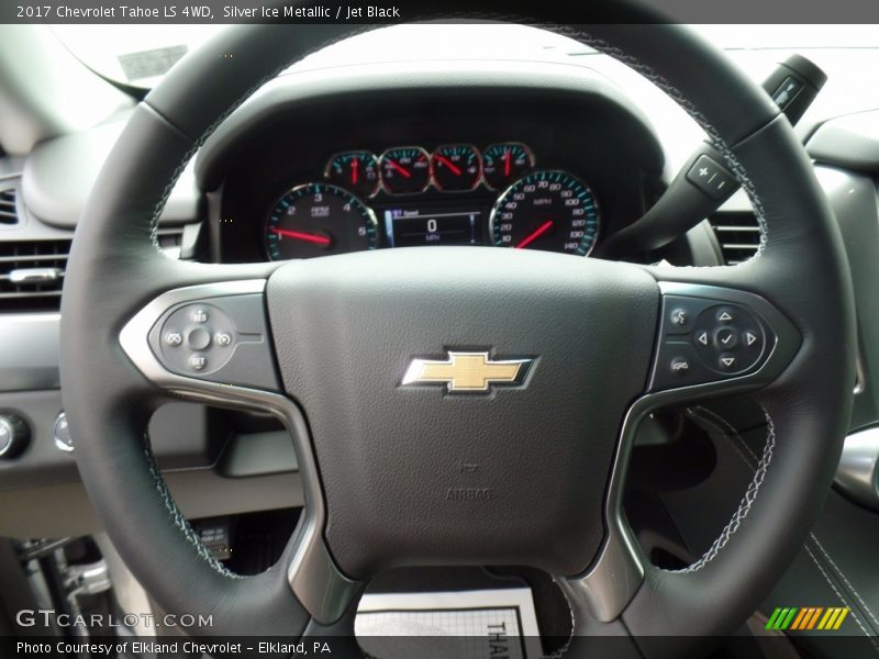 Silver Ice Metallic / Jet Black 2017 Chevrolet Tahoe LS 4WD