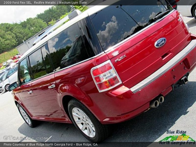 Redfire Metallic / Medium Light Stone 2009 Ford Flex SEL