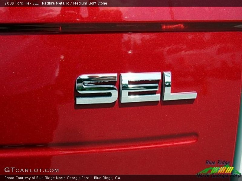 Redfire Metallic / Medium Light Stone 2009 Ford Flex SEL