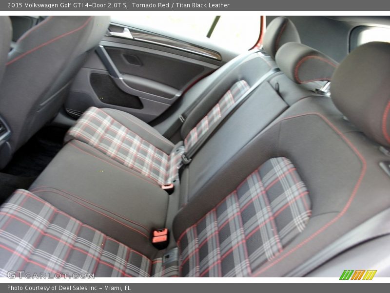 Tornado Red / Titan Black Leather 2015 Volkswagen Golf GTI 4-Door 2.0T S