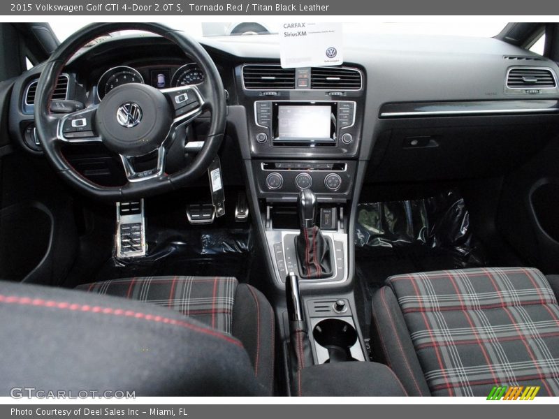 Tornado Red / Titan Black Leather 2015 Volkswagen Golf GTI 4-Door 2.0T S