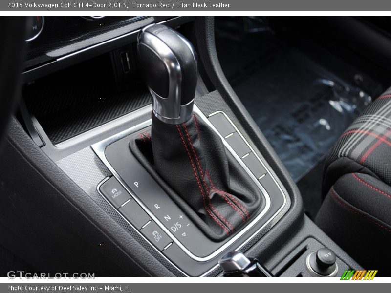 Tornado Red / Titan Black Leather 2015 Volkswagen Golf GTI 4-Door 2.0T S