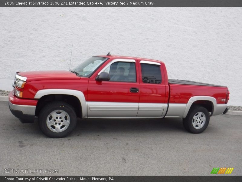 Victory Red / Medium Gray 2006 Chevrolet Silverado 1500 Z71 Extended Cab 4x4