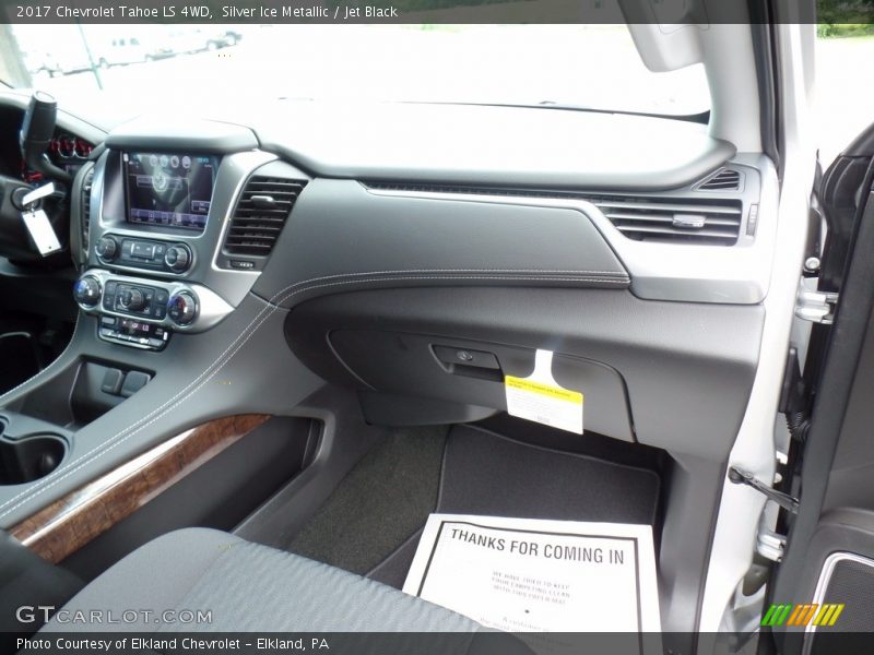 Silver Ice Metallic / Jet Black 2017 Chevrolet Tahoe LS 4WD