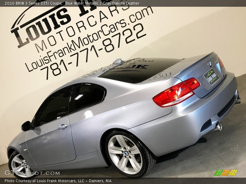 Blue Water Metallic / Gray Dakota Leather 2010 BMW 3 Series 335i Coupe