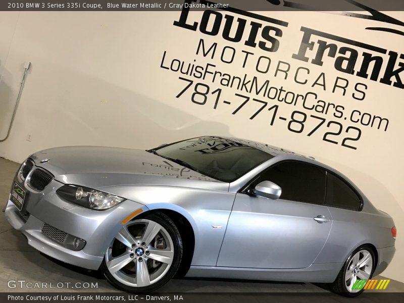 Blue Water Metallic / Gray Dakota Leather 2010 BMW 3 Series 335i Coupe